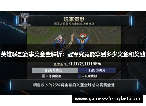 英雄联盟赛事奖金全解析：冠军究竟能拿到多少奖金和奖励